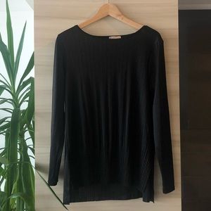 ZARA SHINY BLACK TOP